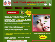 Tablet Screenshot of correctoresnasales.com